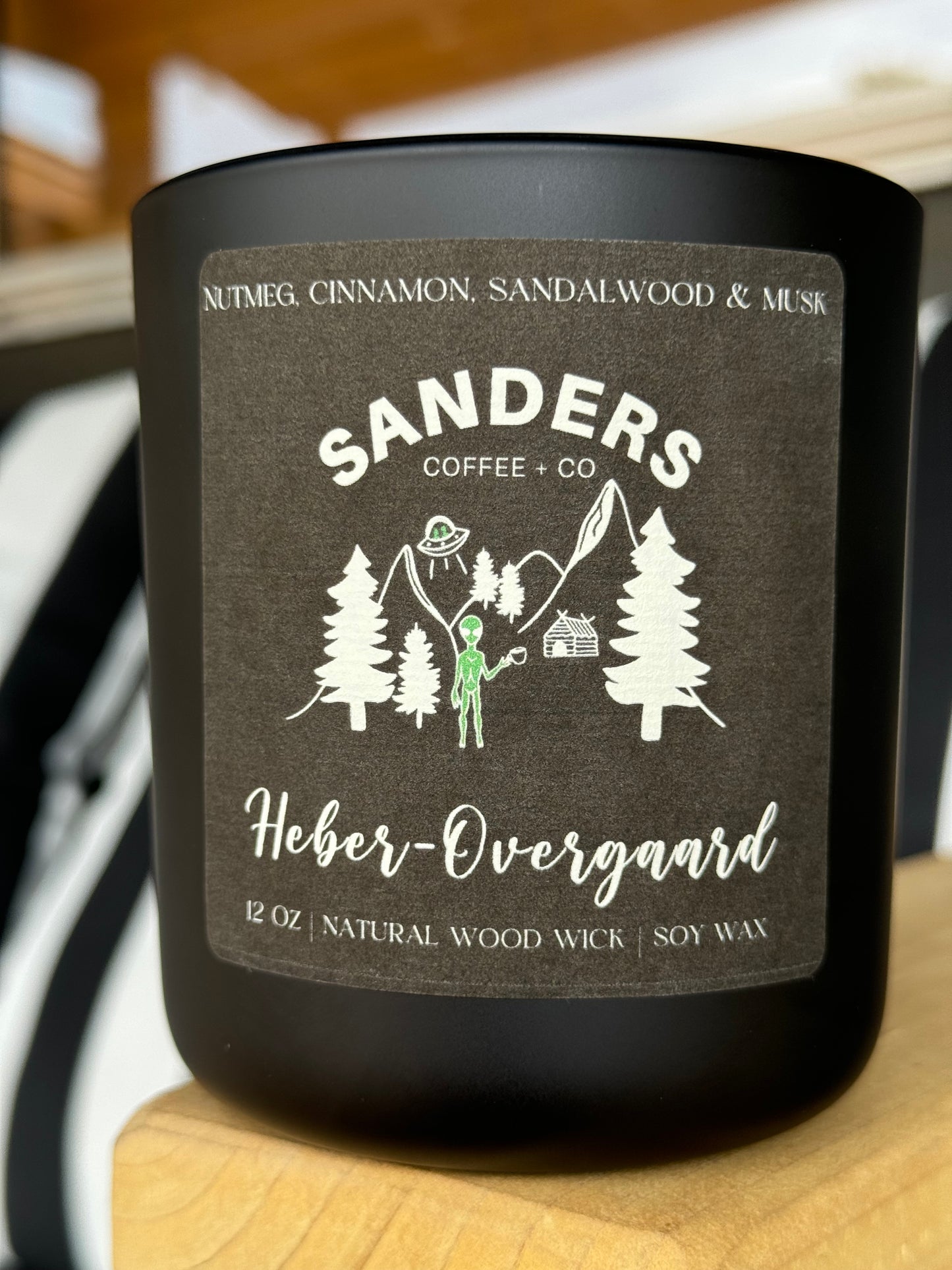 Sanders Alien Logo Soy Candle